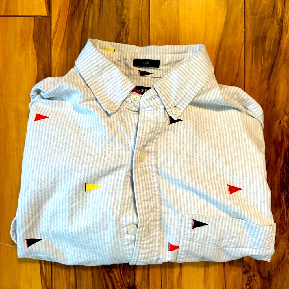 S. J. Crew Oxford Long-Sleeve ⛵️